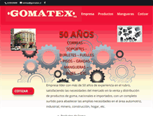 Tablet Screenshot of gomatex.cl